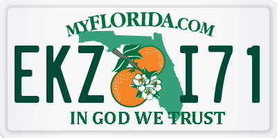 FL license plate EKZI71