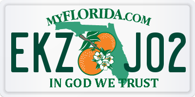 FL license plate EKZJ02