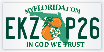 FL license plate EKZP26