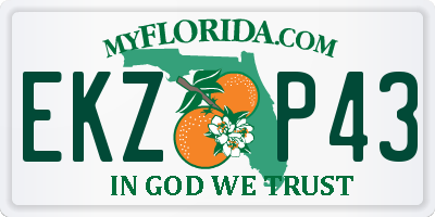 FL license plate EKZP43