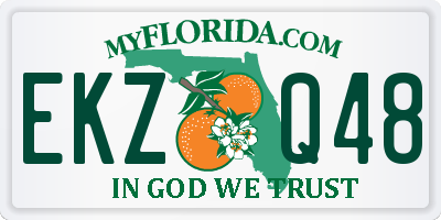 FL license plate EKZQ48