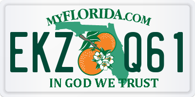 FL license plate EKZQ61