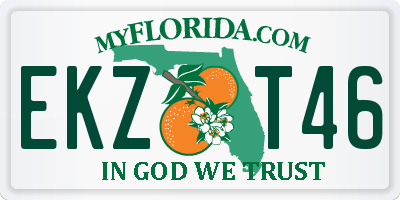 FL license plate EKZT46