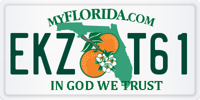 FL license plate EKZT61