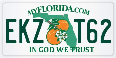 FL license plate EKZT62