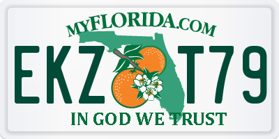 FL license plate EKZT79
