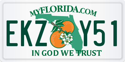 FL license plate EKZY51