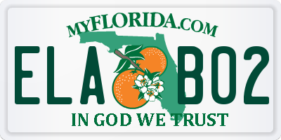 FL license plate ELAB02