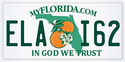 FL license plate ELAI62