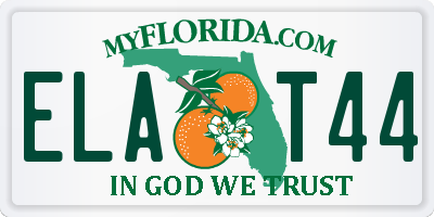 FL license plate ELAT44