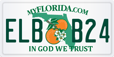 FL license plate ELBB24