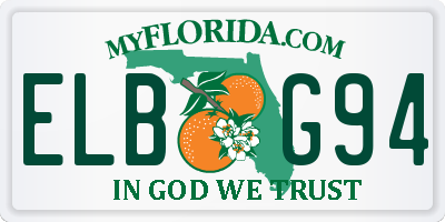 FL license plate ELBG94