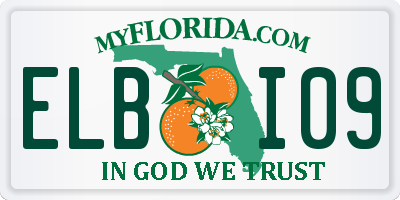 FL license plate ELBI09