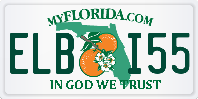 FL license plate ELBI55