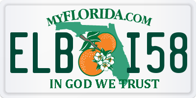 FL license plate ELBI58