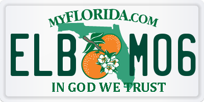 FL license plate ELBM06