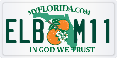 FL license plate ELBM11