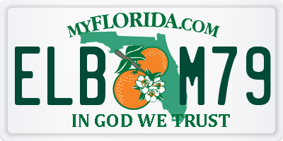 FL license plate ELBM79