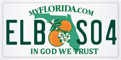 FL license plate ELBS04