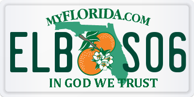 FL license plate ELBS06