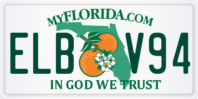 FL license plate ELBV94