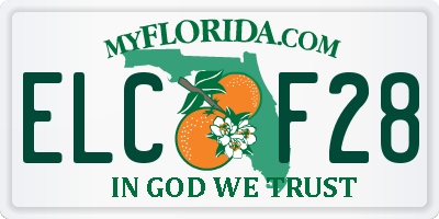 FL license plate ELCF28