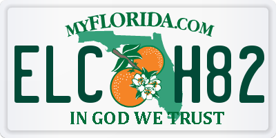 FL license plate ELCH82