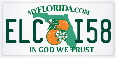 FL license plate ELCI58