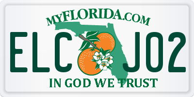 FL license plate ELCJ02