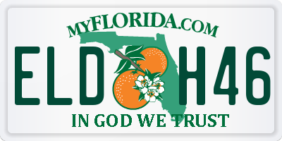 FL license plate ELDH46