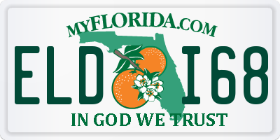 FL license plate ELDI68