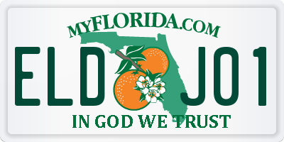 FL license plate ELDJ01