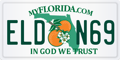 FL license plate ELDN69