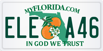 FL license plate ELEA46