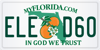 FL license plate ELED60