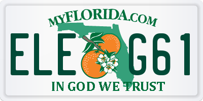 FL license plate ELEG61