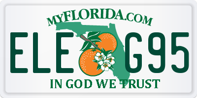 FL license plate ELEG95