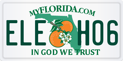FL license plate ELEH06