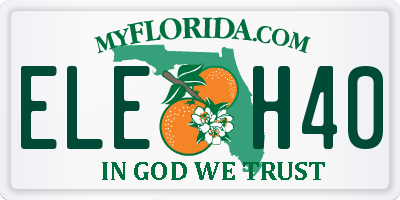 FL license plate ELEH40