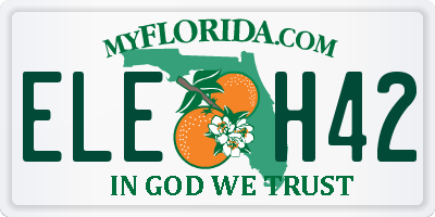 FL license plate ELEH42