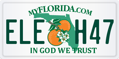 FL license plate ELEH47