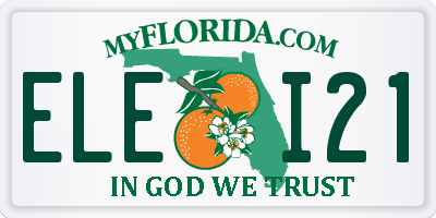 FL license plate ELEI21