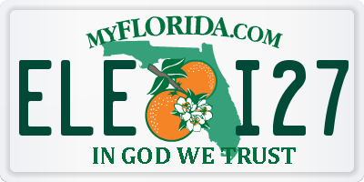 FL license plate ELEI27