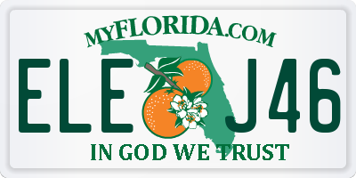 FL license plate ELEJ46