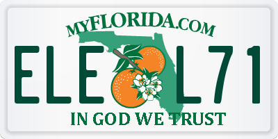 FL license plate ELEL71