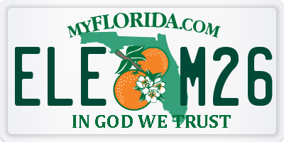 FL license plate ELEM26
