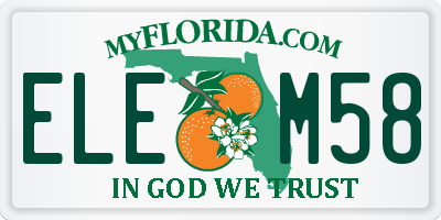 FL license plate ELEM58