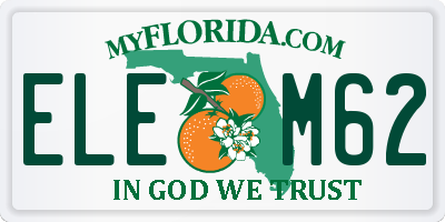 FL license plate ELEM62