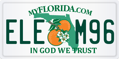 FL license plate ELEM96