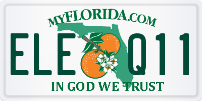FL license plate ELEQ11